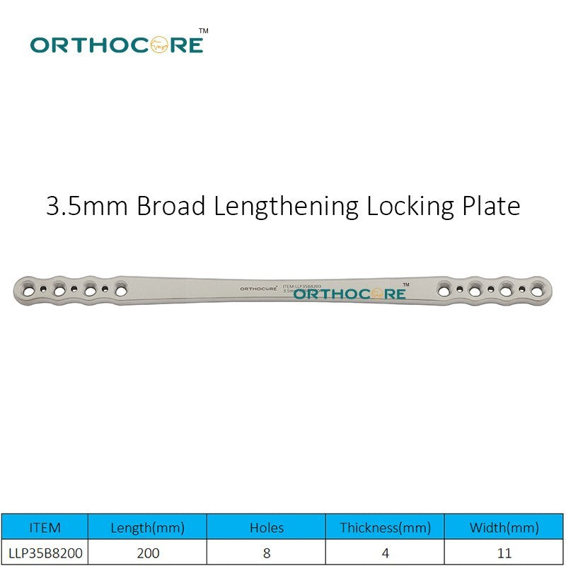 3.5mm Broad Lengthening Locking Plate