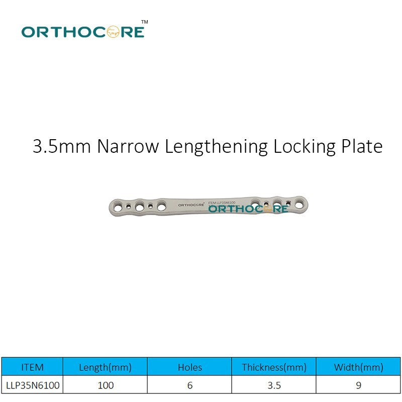 3.5mm Narrow Lengthening Locking Plate