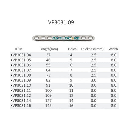 2.7mm LC-DCP Limited Contact Compression Plates