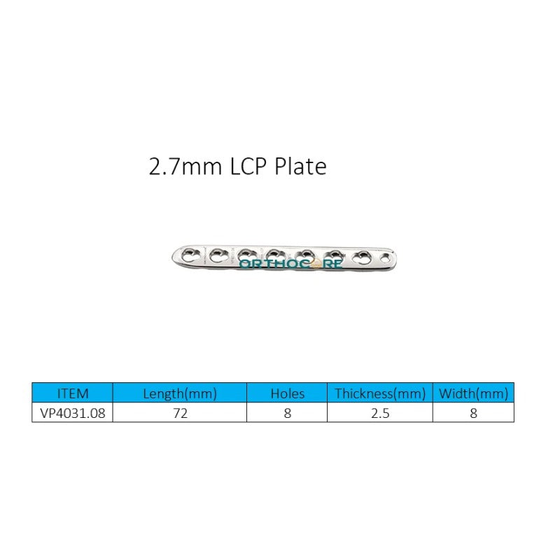 2.7mm Locking Compression Plates LCP