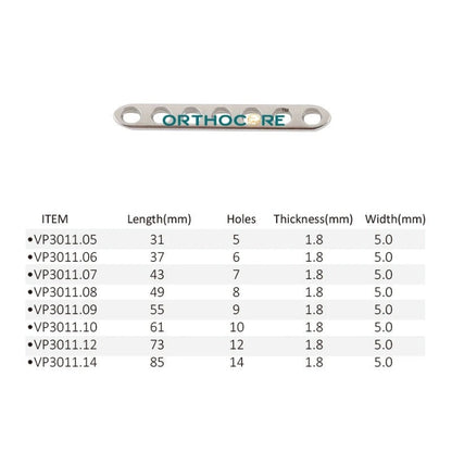 2.4mm/2.0mm LC-DCP Limited Contact Compression Plates