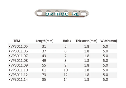 2.0mm/1.5mm LC-DCP Limited Contact Compression Plates