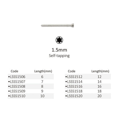 AO 1.5mm Stainless Steel Locking Screws
