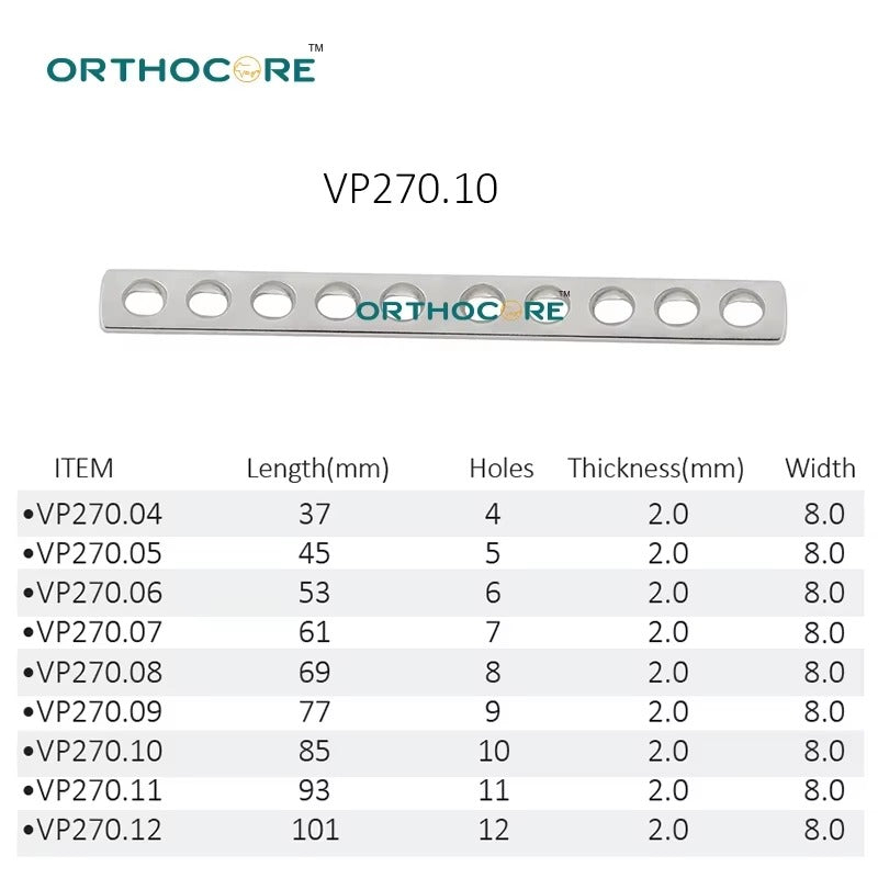 2.7mm DCP Compression Bone Plate