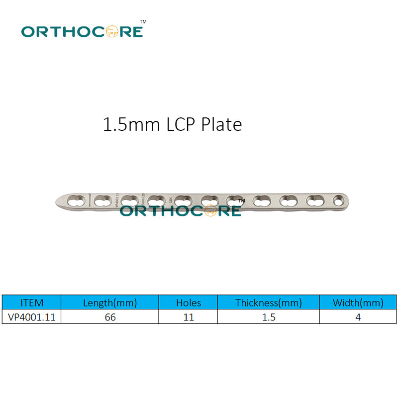 1.5mm Locking Compression Plates LCP