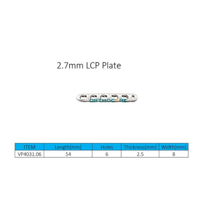 2.7mm Locking Compression Plates LCP