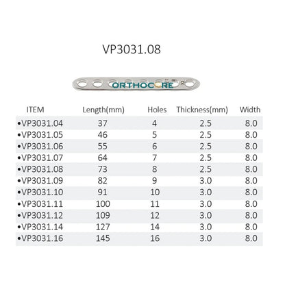 2.7mm LC-DCP Limited Contact Compression Plates