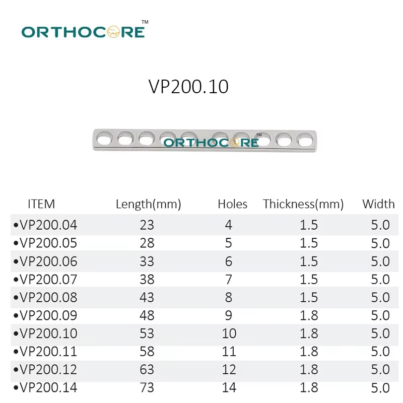 2.0mm Dcp Compression Bone Plate