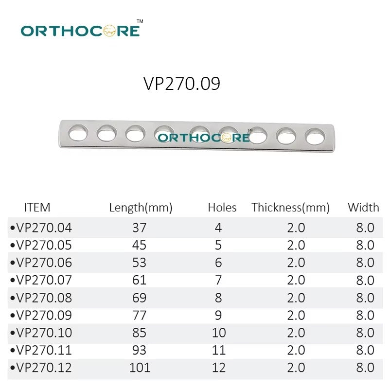 2.7mm DCP Compression Bone Plate