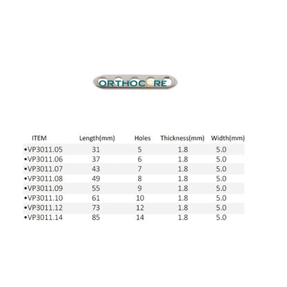 2.0mm/1.5mm LC-DCP Limited Contact Compression Plates
