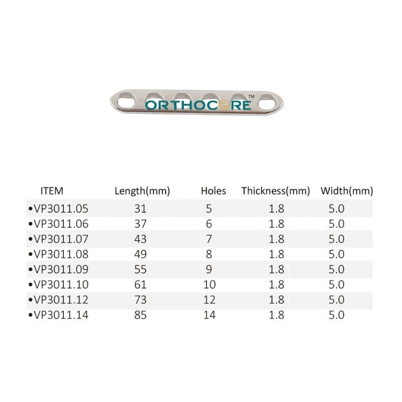 2.4mm/2.0mm LC-DCP Limited Contact Compression Plates