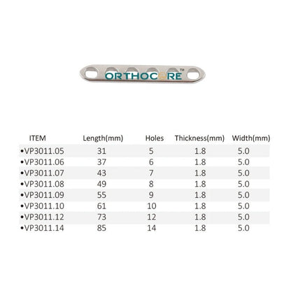 2.4mm/2.0mm LC-DCP Limited Contact Compression Plates