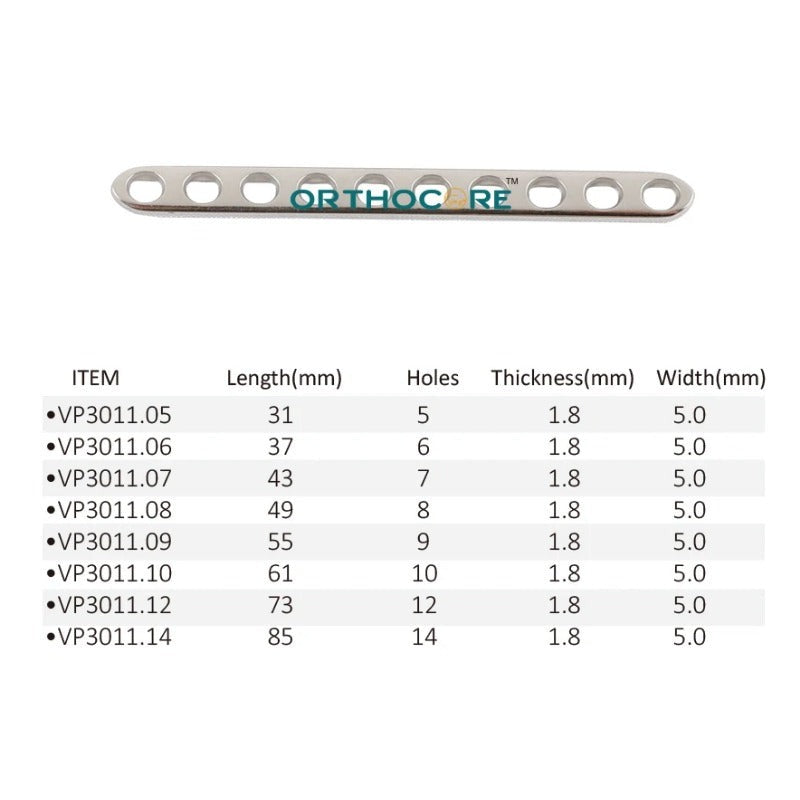 2.4mm/2.0mm LC-DCP Limited Contact Compression Plates