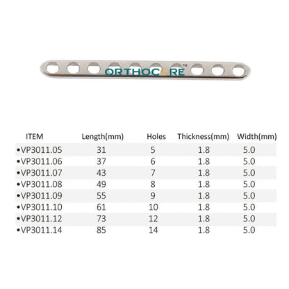 2.4mm/2.0mm LC-DCP Limited Contact Compression Plates