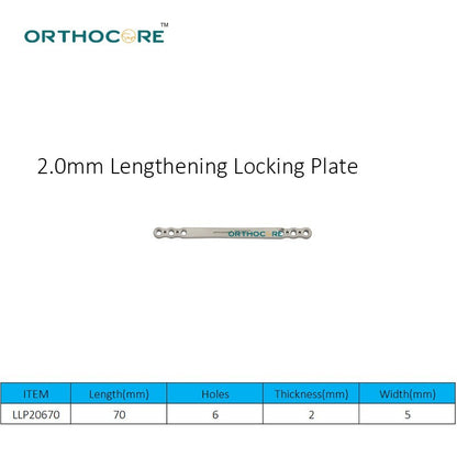 2.0mm Lengthening Locking Plate