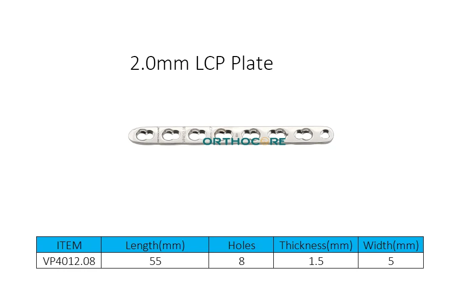 2.0mm Locking Compression Plates LCP