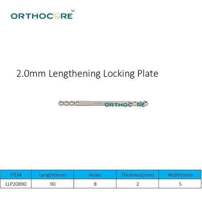2.0mm Lengthening Locking Plate