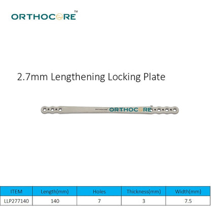 2.7mm Lengthening Locking Plate