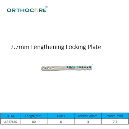 2.7mm Lengthening Locking Plate
