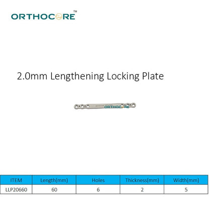 2.0mm Lengthening Locking Plate