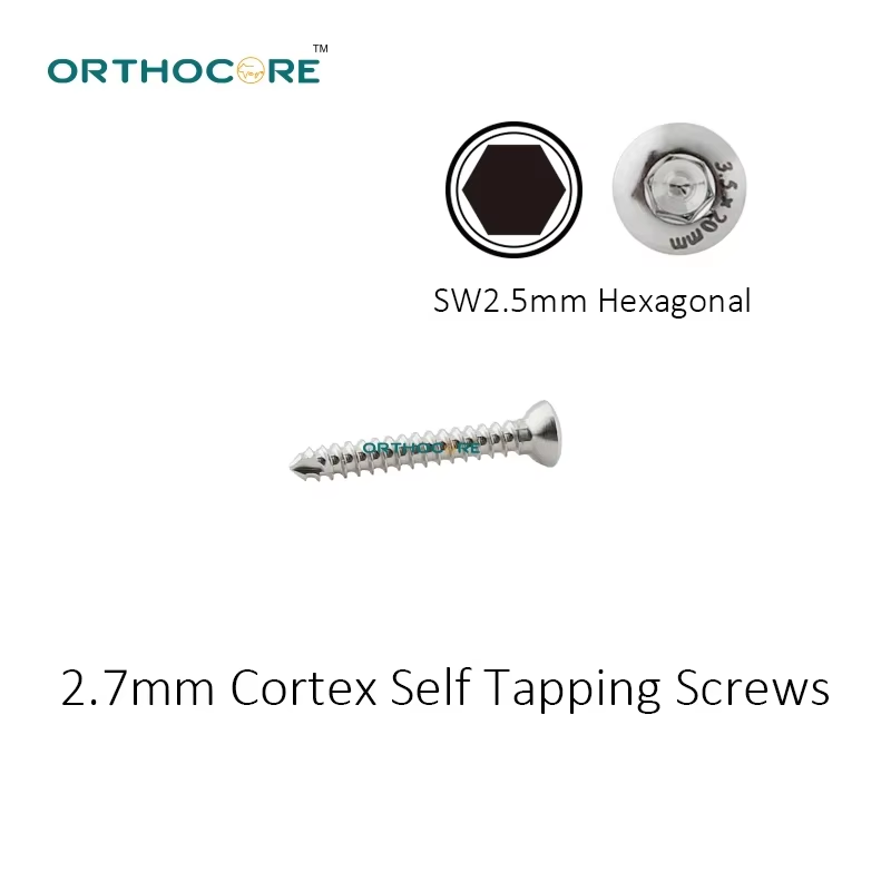2.7MM Hex Head Self-Tapping Cortical Screw