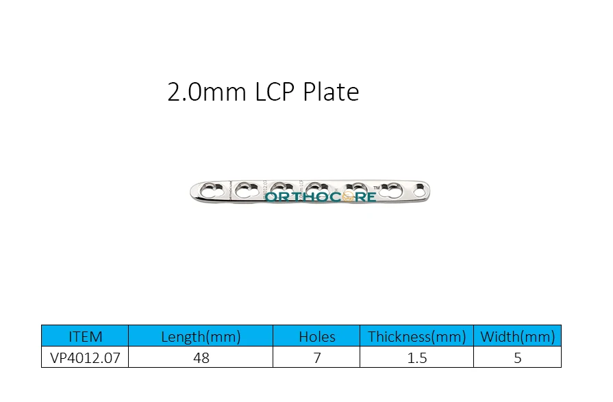 2.0mm Locking Compression Plates LCP