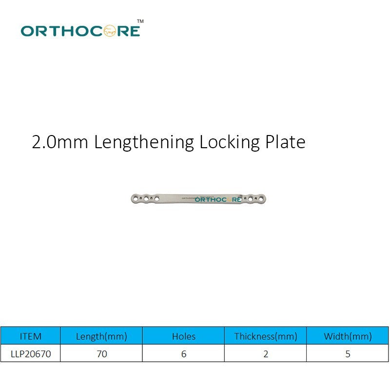 2.0mm Lengthening Locking Plate