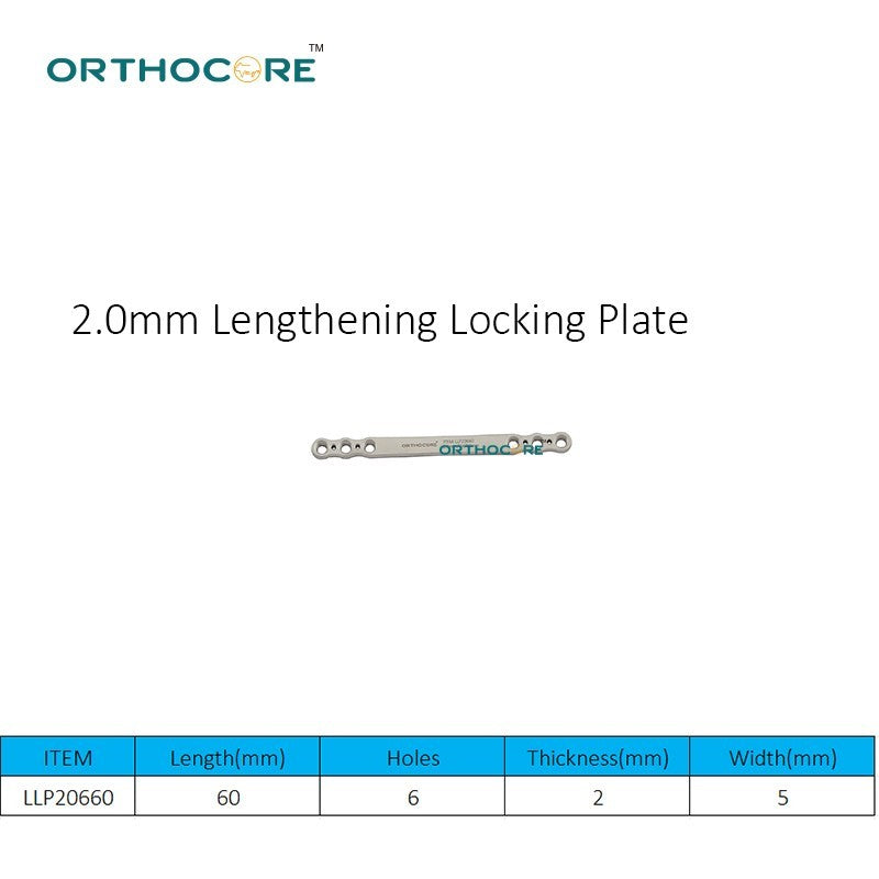 2.0mm Lengthening Locking Plate