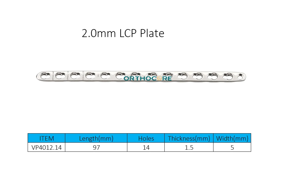 2.0mm Locking Compression Plates LCP