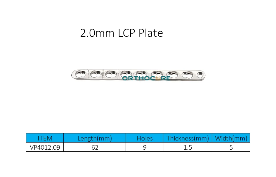 2.0mm Locking Compression Plates LCP