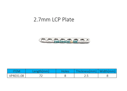 2.7mm Locking Compression Plates LCP