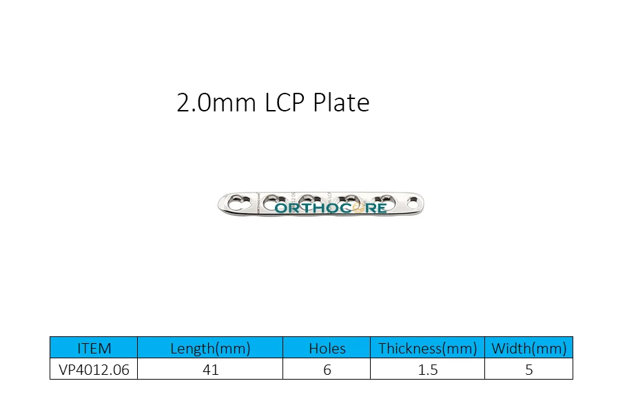 2.0mm Locking Compression Plates LCP