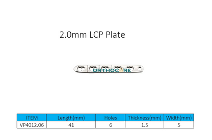 2.0mm Locking Compression Plates LCP