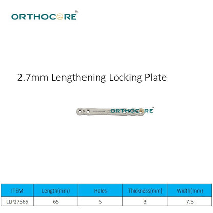 2.7mm Lengthening Locking Plate