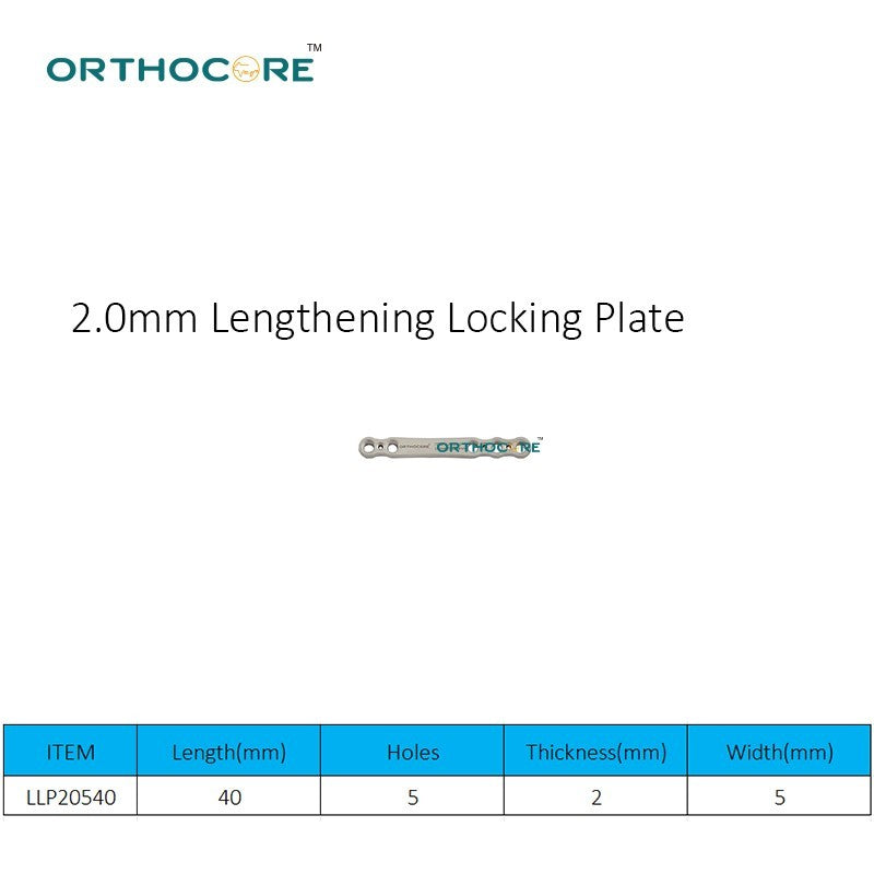 2.0mm Lengthening Locking Plate
