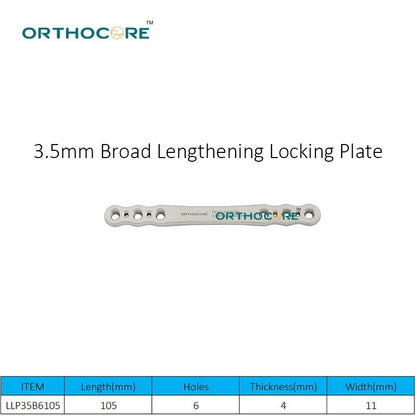 3.5mm Broad Lengthening Locking Plate