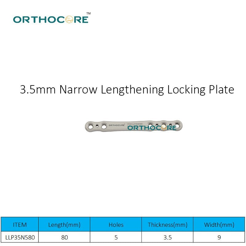 3.5mm Narrow Lengthening Locking Plate