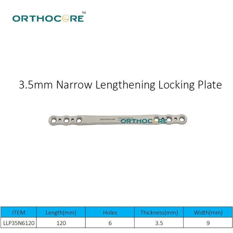 3.5mm Narrow Lengthening Locking Plate