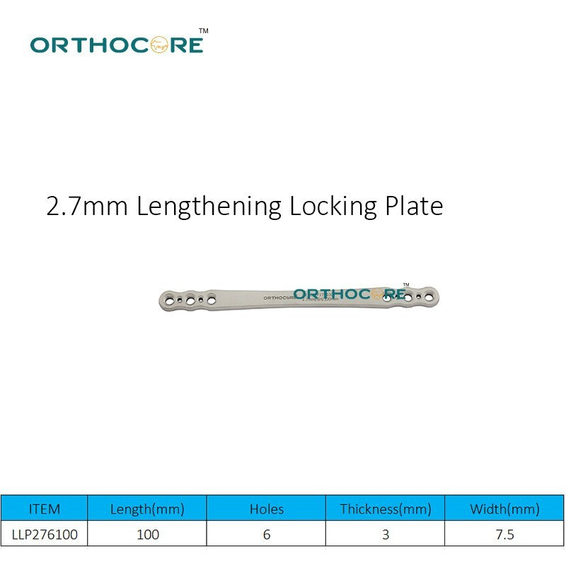 2.7mm Lengthening Locking Plate
