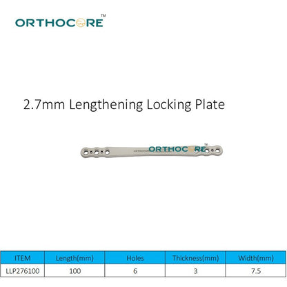 2.7mm Lengthening Locking Plate
