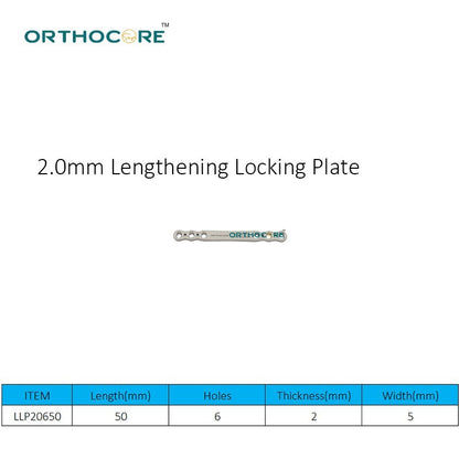 2.0mm Lengthening Locking Plate
