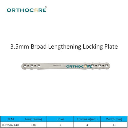 3.5mm Broad Lengthening Locking Plate