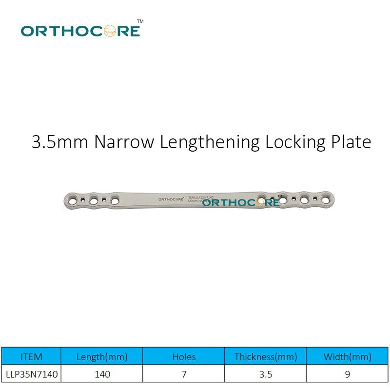 3.5mm Narrow Lengthening Locking Plate