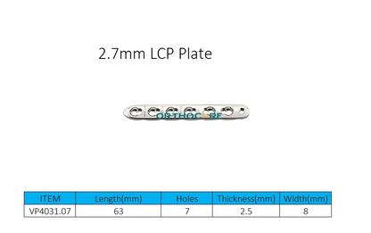 2.7mm Locking Compression Plates LCP