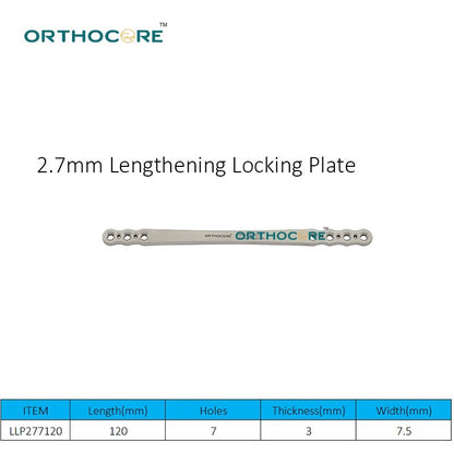 2.7mm Lengthening Locking Plate