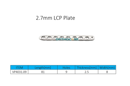 2.7mm Locking Compression Plates LCP