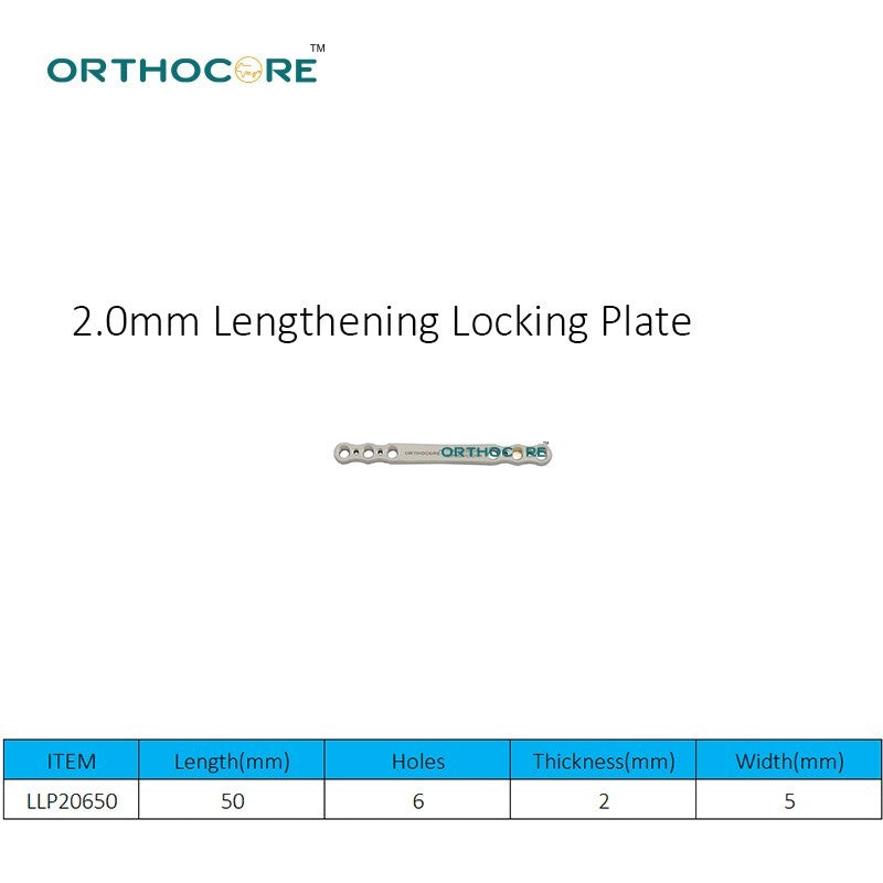 2.0mm Lengthening Locking Plate