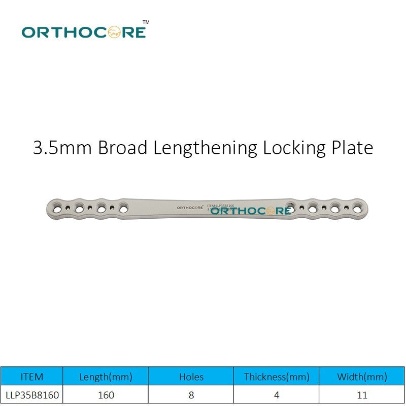 3.5mm Broad Lengthening Locking Plate