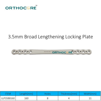 3.5mm Broad Lengthening Locking Plate