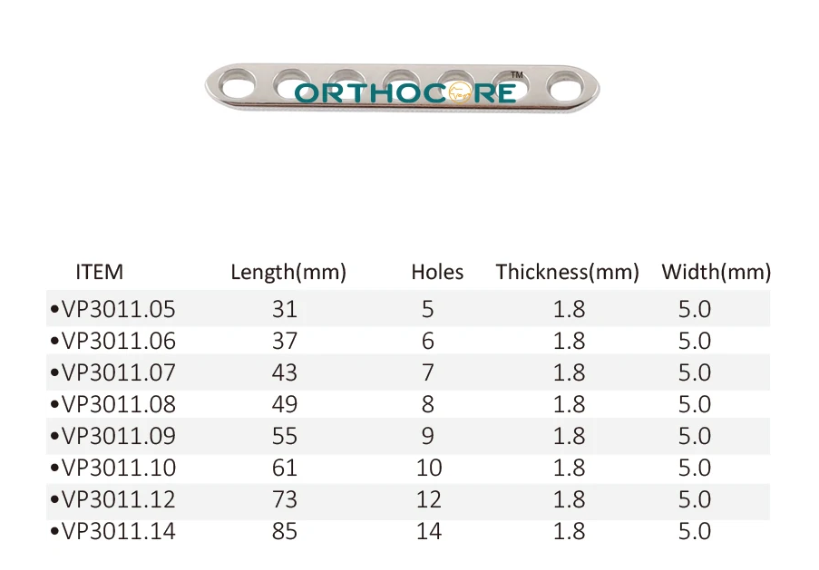 2.0mm/1.5mm LC-DCP Limited Contact Compression Plates